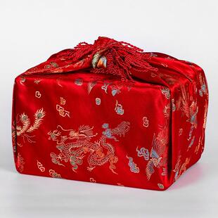 彩礼现金礼盒结婚订婚聘金礼金箱提亲钱袋子礼金盒陪嫁包首饰袋布