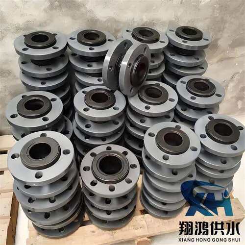 KXT镜面柔性橡胶软连接DN300单球国标法兰挠性软接头避震喉膨胀节