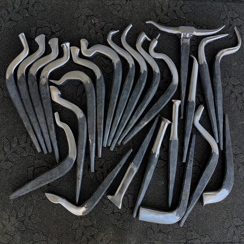 锻打工具组 一体壶铁砧 金银铜加工制作工具组