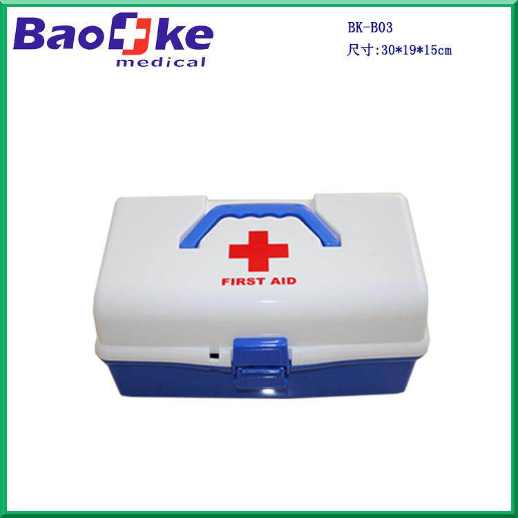 塑多功能急救箱家庭急救BK-B03料急箱三层托盘救箱三层护理箱B03