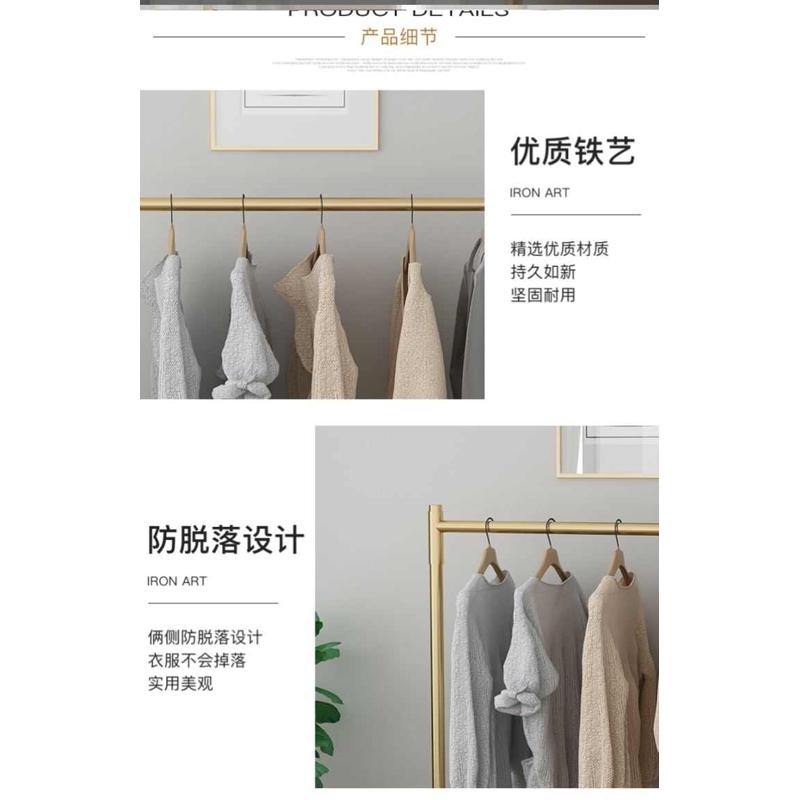 衣架落地卧室单杆式简易小型晾衣杆家用宿舍房间挂衣架阳台晒新品