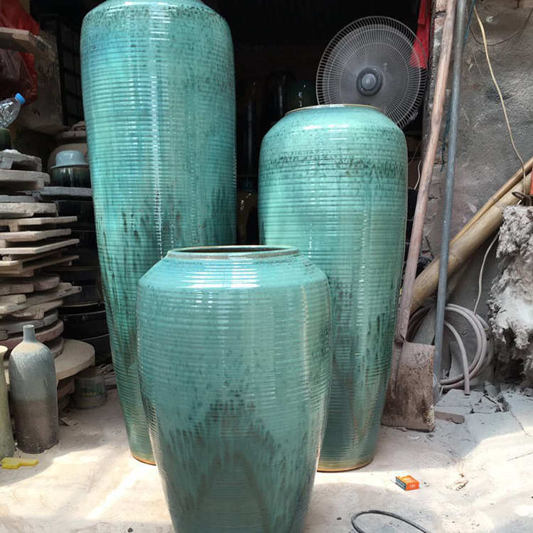 复古花瓶景德镇制作摆件厂家地大景德镇客厅三件套直供落手工摆件