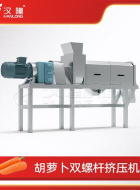 双螺旋挤压式胡萝卜榨汁机 商用果蔬效出汁设备 304不锈钢耐用