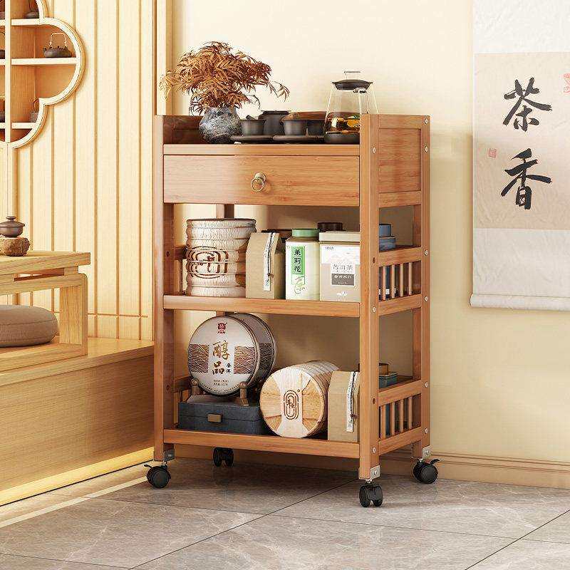 茶办公室茶柜置物柜架水客柜厅餐柜YJ-C01茶台桌边茶叶茶具储物柜