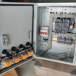 电控箱三相一用一备超高液位报警箱双泵启动加厚箱体短路缺相保护