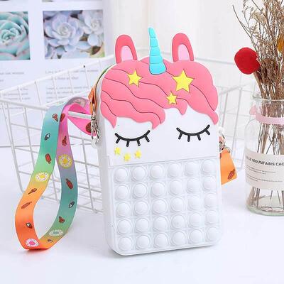 Pop Purse Silicone Sensory Push Pop Bubble Bag Crossbody