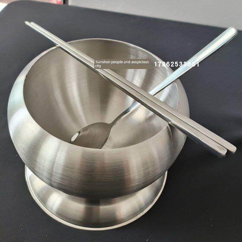 僧钵饭钵304加厚不锈钢碗和尚钵吃饭碗双层隔热保温钵碗勺子筷子