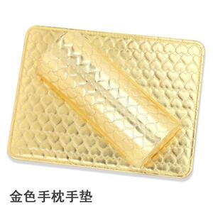 美甲手套枕手垫高PXB档装皮质爱店用心半圆手枕可拆洗桌垫子套装