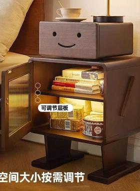创意可机器人柜厅子实木床头柜室储物卧收爱纳柜床边置物RPI柜客