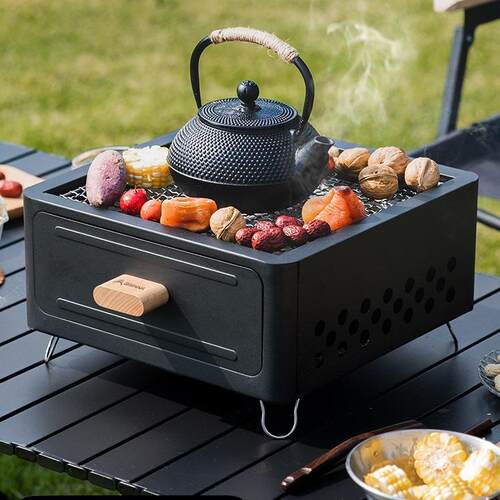 北山狼烧烤炉家用户外烧烤架围炉煮茶烤火炉套装室内炉子器具全套