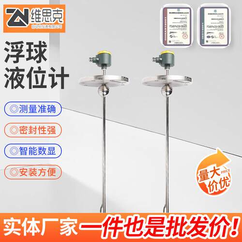 浮球液位计磁浮子传感器浮球液位控制器插入式浮球液位变送器