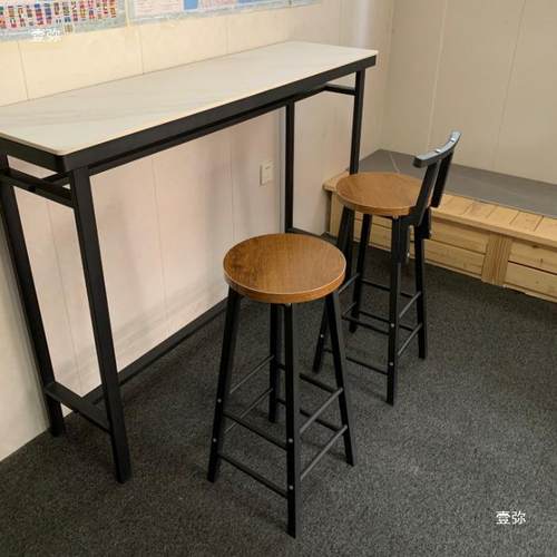 吧台椅149高脚吧凳铁艺家用靠背吧桌椅代高椅子简约酒椅高现脚椅