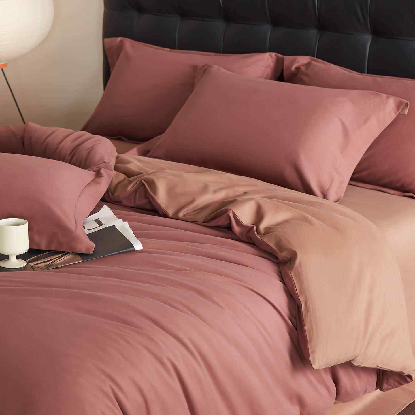 轻奢120支全棉磨毛四件套纯棉保暖被套床单床笠加厚4件套南通家纺