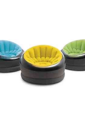 Intex66582充气沙发床单人创意懒人沙发座椅简易躺椅午睡躺椅