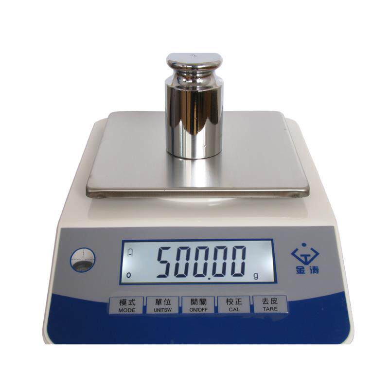金涛充电式电子天平0.1g/0.01g 大方盘 黄金珠宝秤实验室 烘焙秤