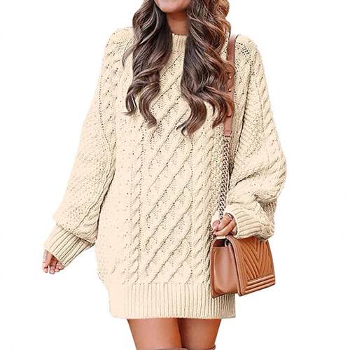 Women's long sleeved large silhouette twisted flower