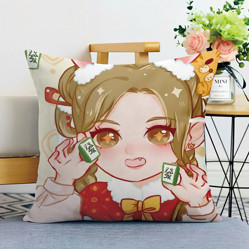 麻将抱枕定制国潮麻将馆沙发喜庆靠枕创意文字发财暴富靠垫枕头被,居家布艺,抱枕被,淘宝优惠券,粉丝福利购,淘宝优惠卷