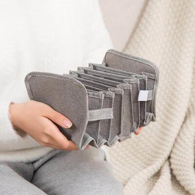 Underwear Storage Box Socks Bra Underpants Foldable Divider