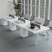 职员办公桌椅组合6人4位简约现代办公室联排工位桌公司员工电脑桌