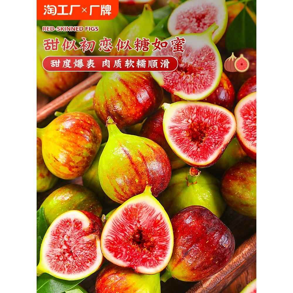 【新鲜采摘】云南红皮无花果5斤当季软糯水果新鲜现摘孕妇鲜果s