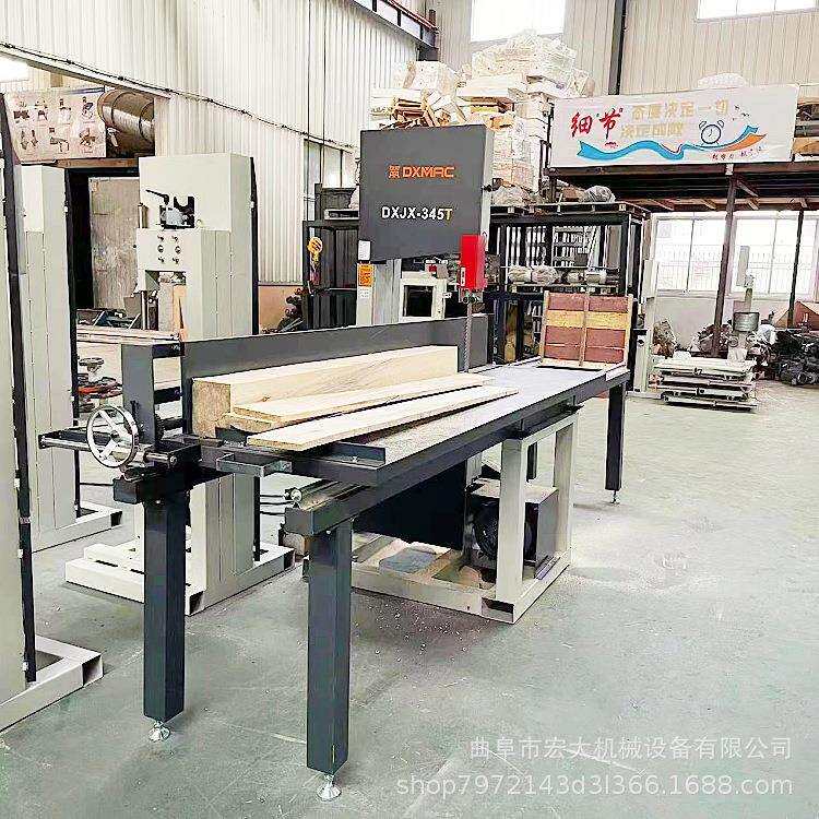 泡沫板蜂窝纸箱立式切割锯 PE聚氨酯材料滑轨推台木工带锯机