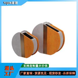 现代简约轻奢皮革花瓶花艺插花圆形花器样板房客厅玄关电视柜摆件