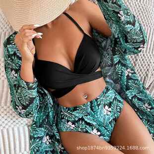 bikini swimsuit women swimming suit swimwear three piece 3