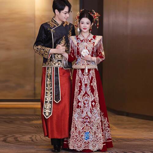 秀禾服婚服2025新款新娘结婚礼服中式婚礼嫁衣秀和服高级显瘦出阁