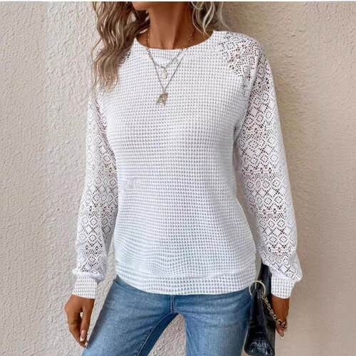 Lace long sleeved T-shirt 蕾丝长袖T恤