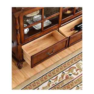 物柜客厅 5071道墙边储式 美餐边柜木酒柜式 复欧古推拉门茶水柜过K