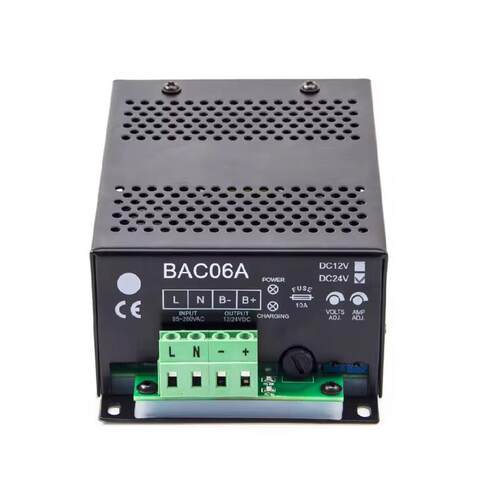 优质柴油机铅酸蓄电池电瓶自动浮充充电器BAC06A智能充电器12V24V