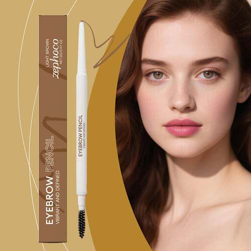Zephoco Light Brown Dual-Head Brow Pencil - A daily brow too