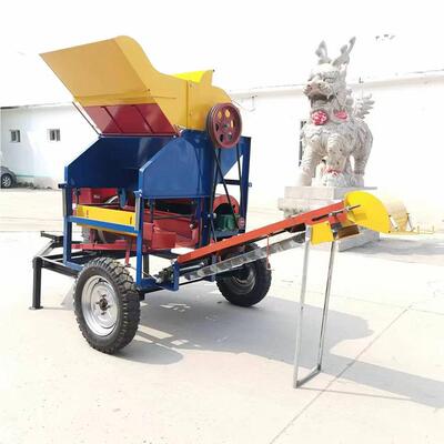 40机型花生摘果自装袋干湿动两0用摘果机 去秧分YEF离机