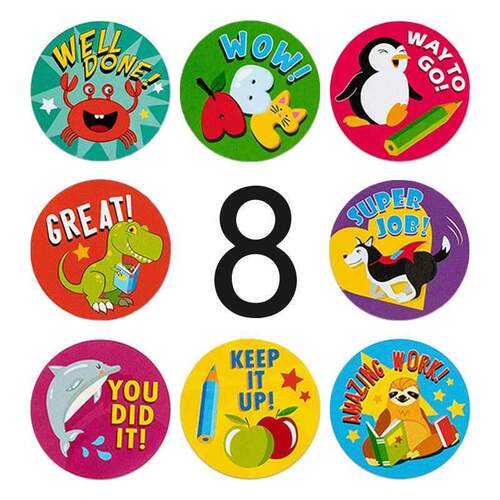 Reward Stickers Encourage Labels Roll for Kids Motivational