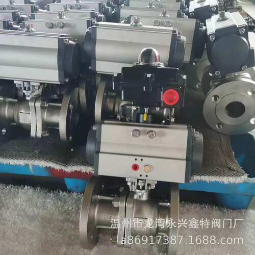 自控阀门，Q641F气动不绣钢球阀，不绣钢气动双作用球阀，球阀