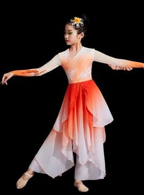 新款古典舞表舞灵鳞独舞蹈服儿童新款胶州目秧歌舞蹈演服剧艺考服