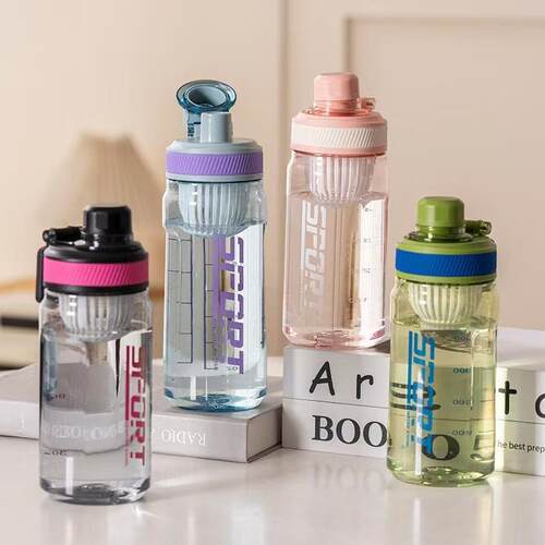 New High-Aesthetic Plastic Water Bottle for Male and Female