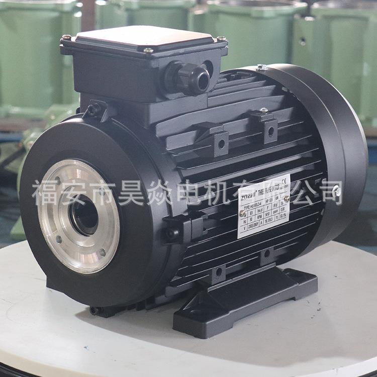 ZOZHI三相4KW清洗机电机铝壳卧式异步电机止口75/90mm