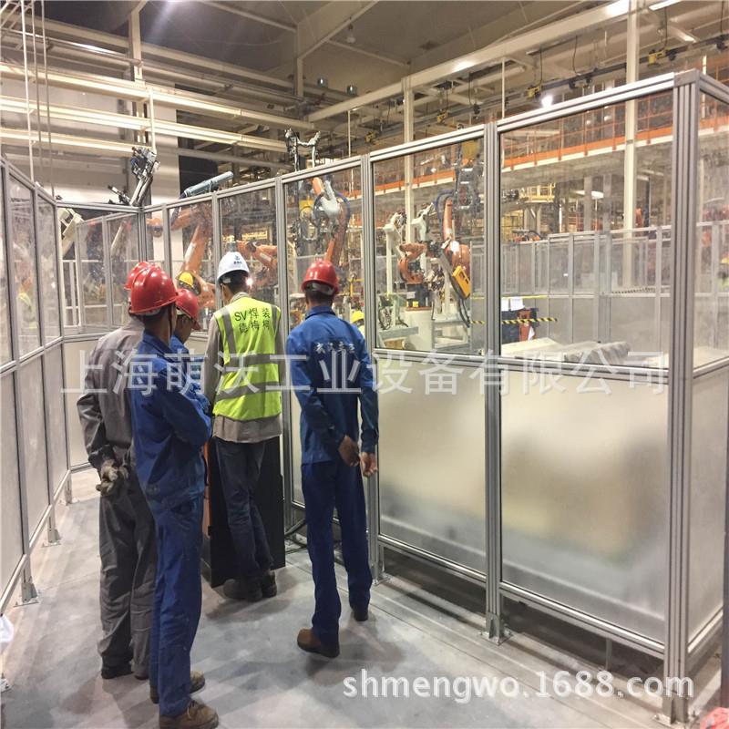 铝型材围栏 框架制作 台流水线型材加工 工业铝合金围栏制作