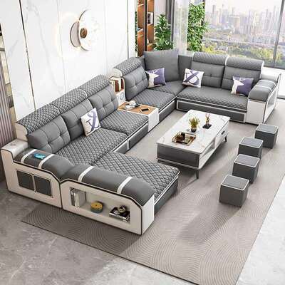 沙客厅抓约现代大8630小户型简可拆洗猫布沙发组合转角贵发妃布艺