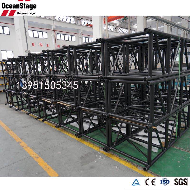 铝合金舞台桁架大型灯架300门闩架40黑色桁架架展览60舞台桁架