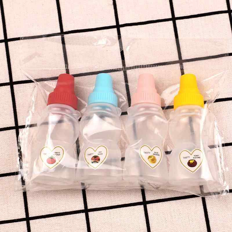 跨境热销小熊酱料瓶 厨房便携酱油沙拉调料瓶 迷你番茄蜂蜜挤酱瓶