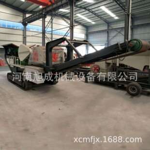 车载移动破碎机建筑垃圾砖块混凝土块石头矿石煤矸石破碎机粉碎机