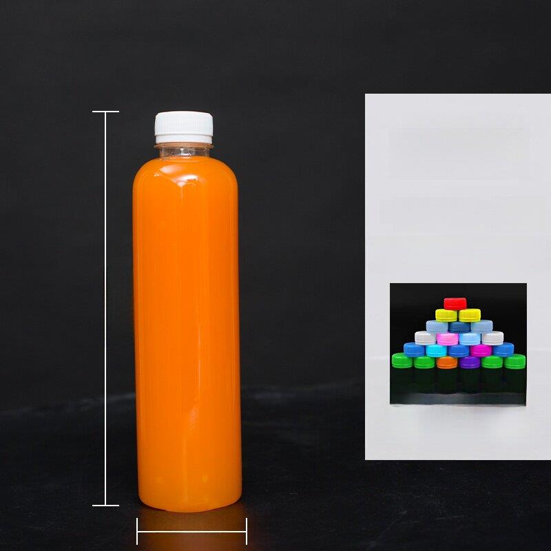 一次性塑料瓶350米透明饮料瓶酸奶瓶牛奶500ml果汁瓶样品瓶带盖