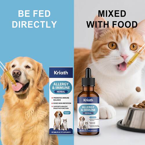 Kriath Pet Herbal Care Oral Liquid - Gentle and soothing for