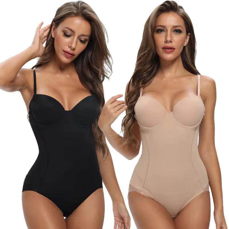 带文胸塑身衣束腰收腹连体美体内衣Shapewear Bodysuit for Women