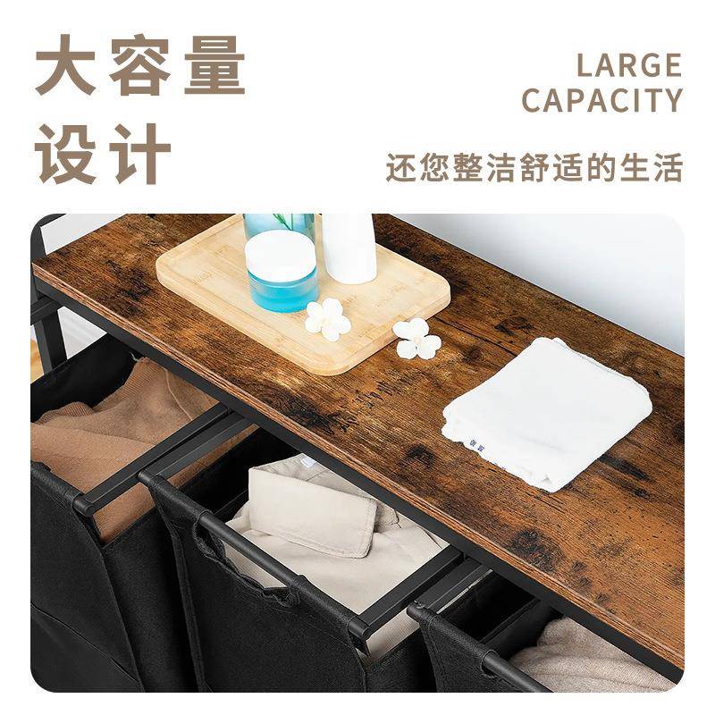 收纳架家用携多功能室收浴纳衣物脏衣车简易置物脏衣便收xiBSd5Fi