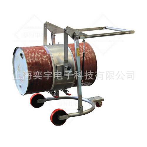 铁桶升高提升搬运倾倒翻转倒油车机械式人力手推04不锈钢油桶车