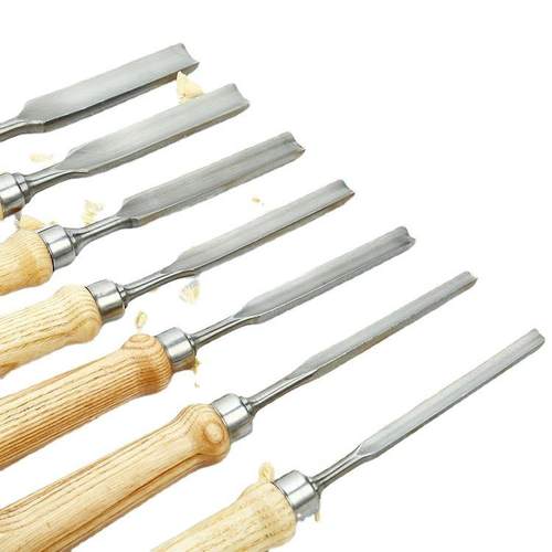 新款铬钒钢木工凿子DIY德式柄半圆凿手持式木工凿现货