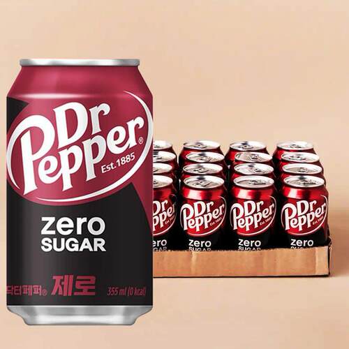 韩国进口樱桃胡椒博士汽水 DR PEPPER原味可乐型碳酸饮料355ml